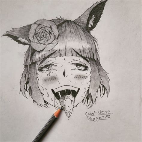 ahegao drawing